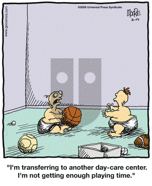 In the Bleachers on Tuesday February 17, 2009 Comic Strip