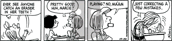Peanuts - Monday October 22, 1984 Comic Strip