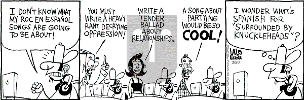 La Cucaracha on Thursday March 20, 2003 Comic Strip