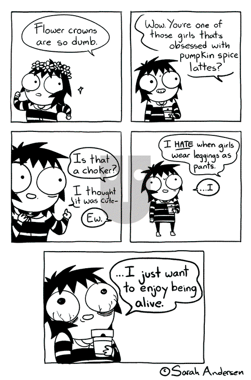 Sarah's Scribbles - Wednesday October 5, 2016 Comic Strip