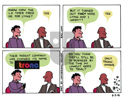 Ted Rall on Friday June 3, 2016 Comic Strip