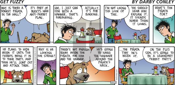 Get Fuzzy on Sunday May 4, 2014 Comic Strip