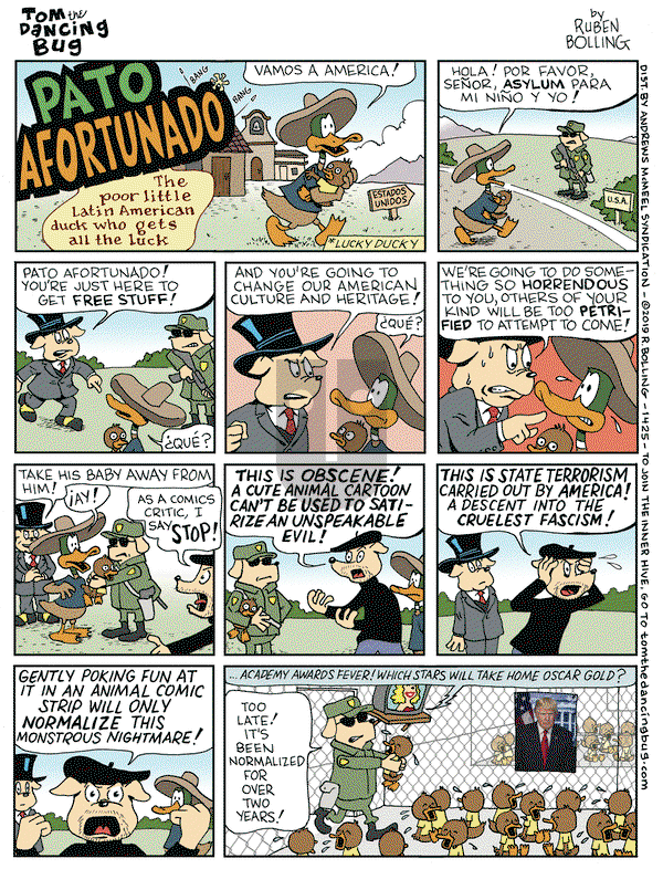Tom the Dancing Bug on Friday February 15, 2019 Comic Strip