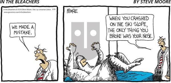 In the Bleachers on Sunday February 28, 2016 Comic Strip