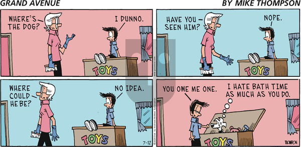 Grand Avenue on Sunday July 12, 2020 Comic Strip