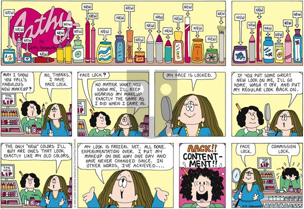 Cathy Classics on Sunday August 21, 2005 Comic Strip