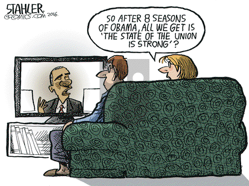 Jeff Stahler on Thursday January 14, 2016 Comic Strip