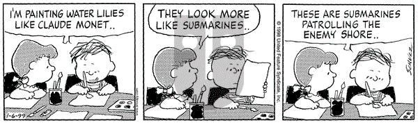 Peanuts on Wednesday January 6, 1999 Comic Strip