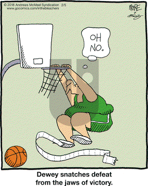 In the Bleachers on Monday February 5, 2018 Comic Strip