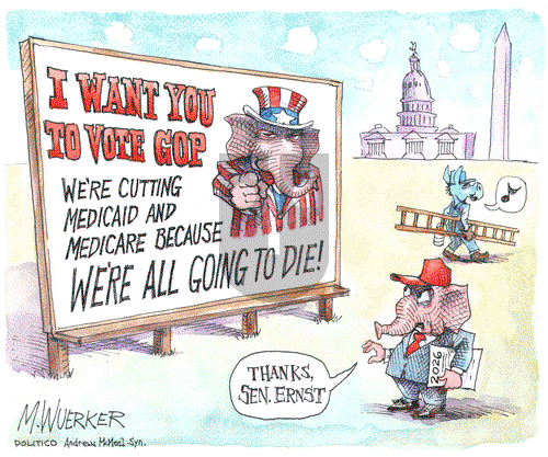 Matt Wuerker on Monday June 2, 2025 Comic Strip