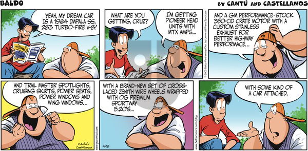 Baldo on Sunday April 19, 2009 Comic Strip