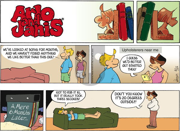 Arlo and Janis on Sunday August 22, 2021 Comic Strip