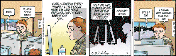 Doonesbury on Monday January 6, 2014 Comic Strip