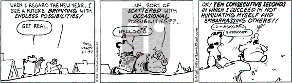 Over the Hedge on Wednesday January 1, 1997 Comic Strip