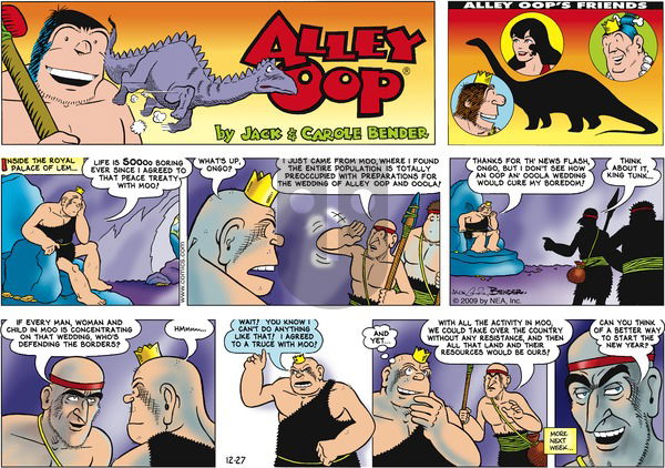 Alley Oop on Sunday December 27, 2009 Comic Strip