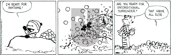 Calvin and Hobbes - Tuesday January 10, 1995 Comic Strip