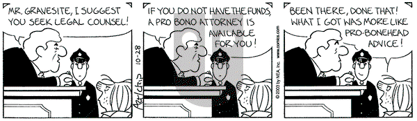 The Born Loser on Tuesday October 28, 2003 Comic Strip