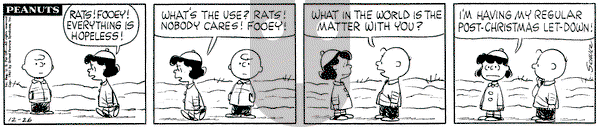 Peanuts - Tuesday December 26, 1961 Comic Strip