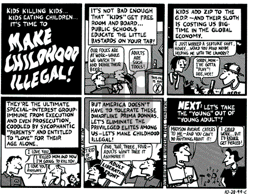 Ted Rall on Wednesday November 3, 1999 Comic Strip