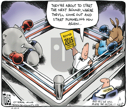 Tom Toles on Wednesday October 29, 2014 Comic Strip