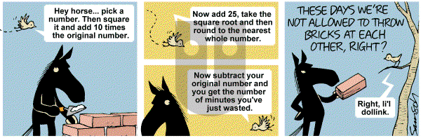 Dark Side of the Horse on Monday August 22, 2011 Comic Strip
