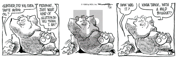 The Grizzwells on Wednesday October 14, 1998 Comic Strip