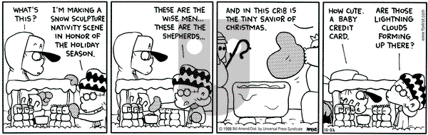 FoxTrot - Tuesday December 22, 1998 Comic Strip