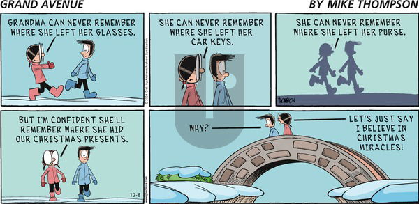 Grand Avenue - Sunday December 8, 2024 Comic Strip