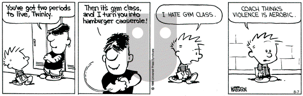 Calvin and Hobbes on Wednesday August 7, 1991 Comic Strip