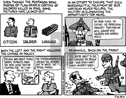 Ted Rall on Friday July 30, 2004 Comic Strip