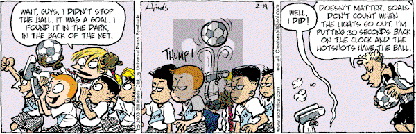 Cleats - Wednesday February 19, 2003 Comic Strip