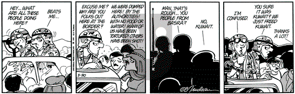 Doonesbury on Saturday March 30, 1991 Comic Strip