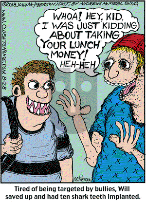 Close to Home on Tuesday August 28, 2018 Comic Strip