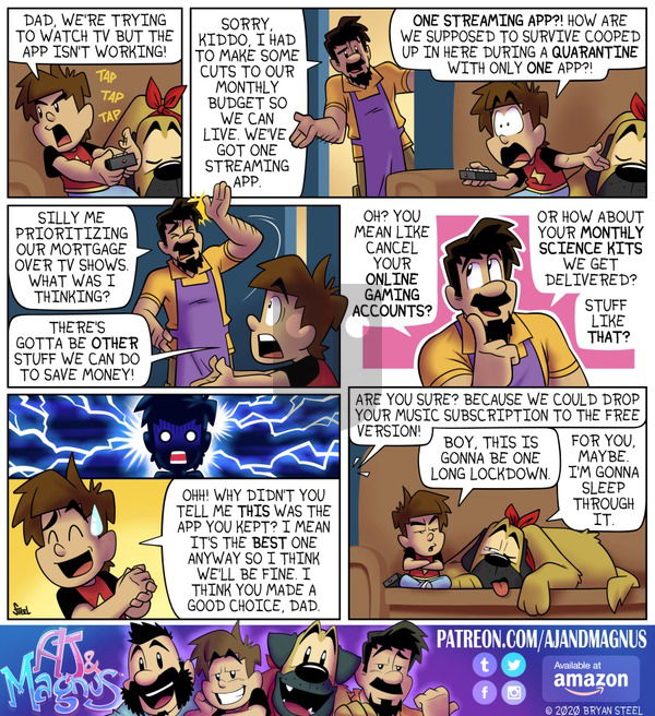 AJ and Magnus on Sunday March 29, 2020 Comic Strip