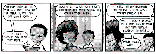 The Boondocks on Wednesday June 7, 2000 Comic Strip