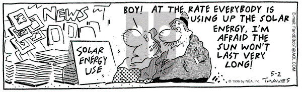 Frank and Ernest on Thursday May 2, 1996 Comic Strip