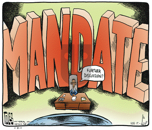 Tom Toles - Thursday November 8, 2012 Comic Strip