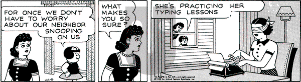 Nancy on Wednesday January 8, 1969 Comic Strip
