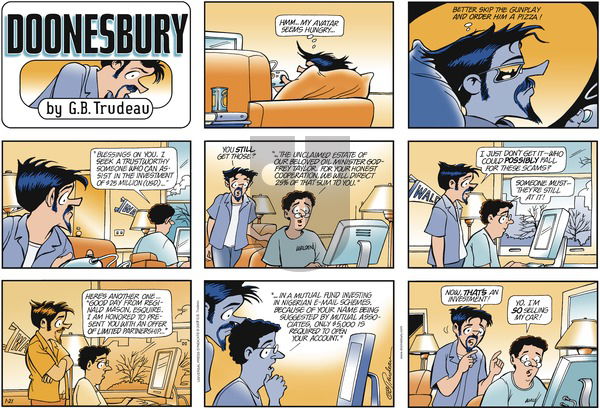 Doonesbury on Sunday January 21, 2007 Comic Strip