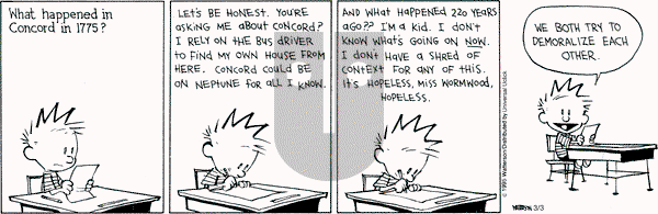 Calvin and Hobbes on Tuesday March 3, 2015 Comic Strip