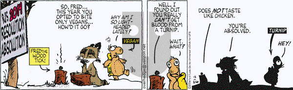 Over the Hedge on Thursday December 26, 2013 Comic Strip