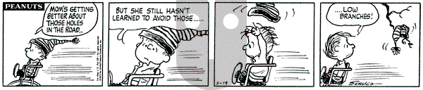 Peanuts on Tuesday February 19, 1974 Comic Strip