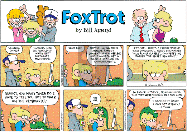 FoxTrot on Sunday August 16, 2009 Comic Strip