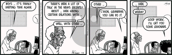 The Boondocks on Monday January 9, 2006 Comic Strip
