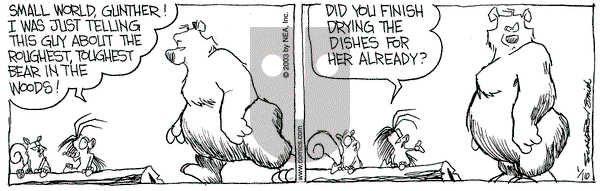 The Grizzwells on Thursday January 16, 2003 Comic Strip