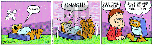 Garfield on Tuesday July 12, 1988 Comic Strip