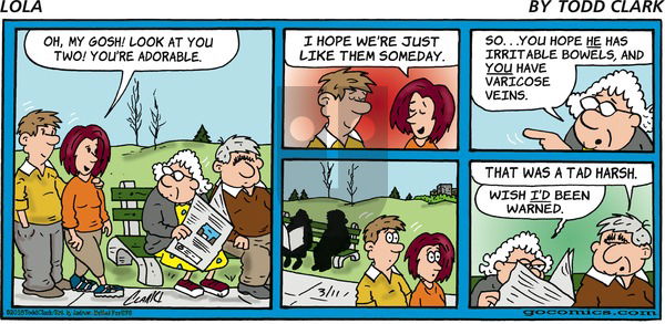 Lola on Sunday March 11, 2018 Comic Strip