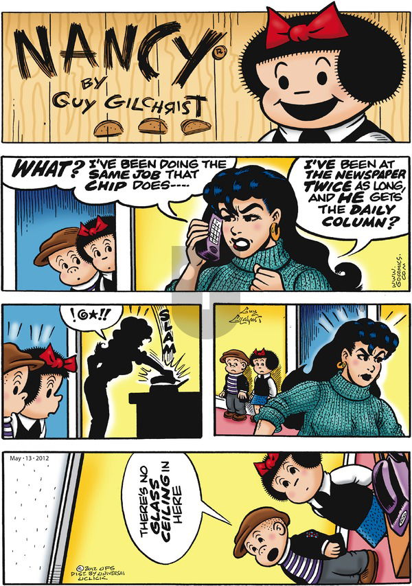 Nancy on Sunday May 13, 2012 Comic Strip