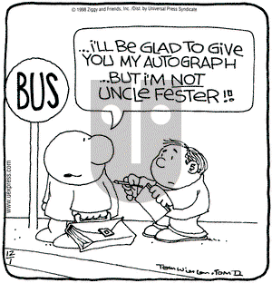 Ziggy on Tuesday December 1, 1998 Comic Strip