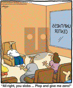 In the Bleachers on Wednesday December 3, 2025 Comic Strip